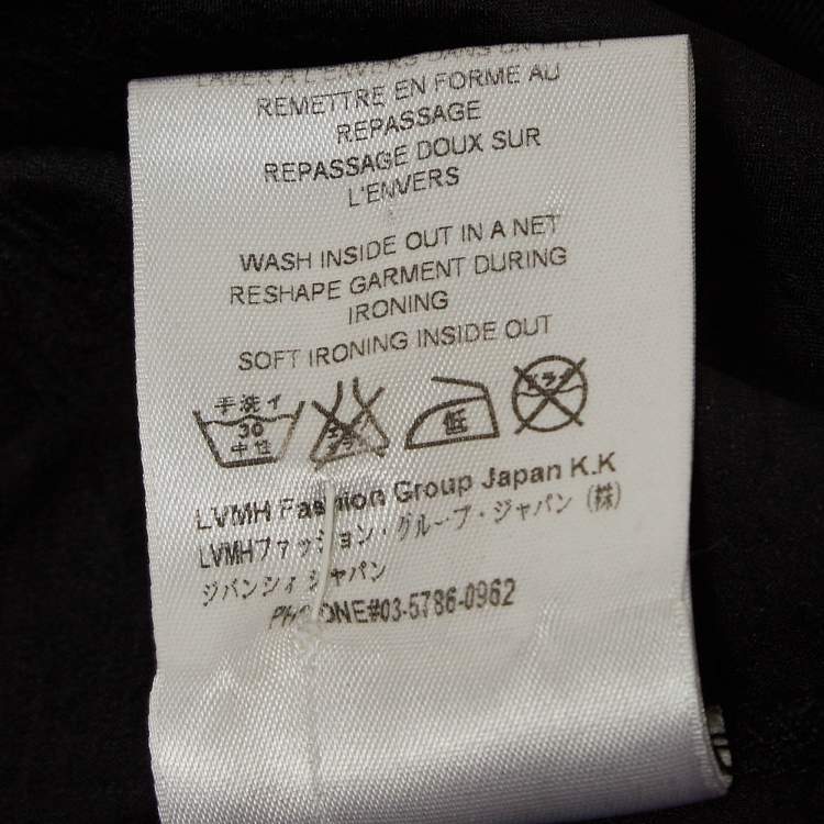 Pre Owned Givenchy Black Logo Print Distressed Cotton T-Shirt XL