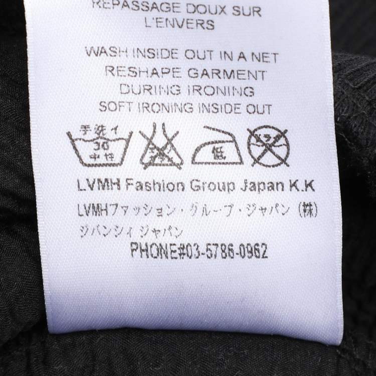 Pre Owned Givenchy Black Distressed Cotton & Mesh Inset Logo Printed Sweatshirt XS
