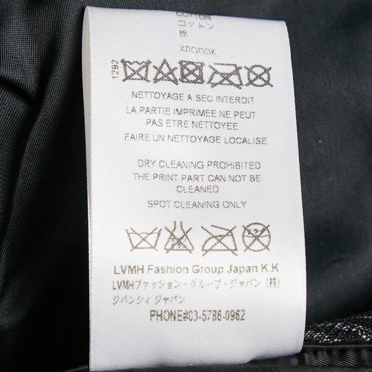 Pre Owned Givenchy Black Herringbone Wool Single Breasted Blazer S