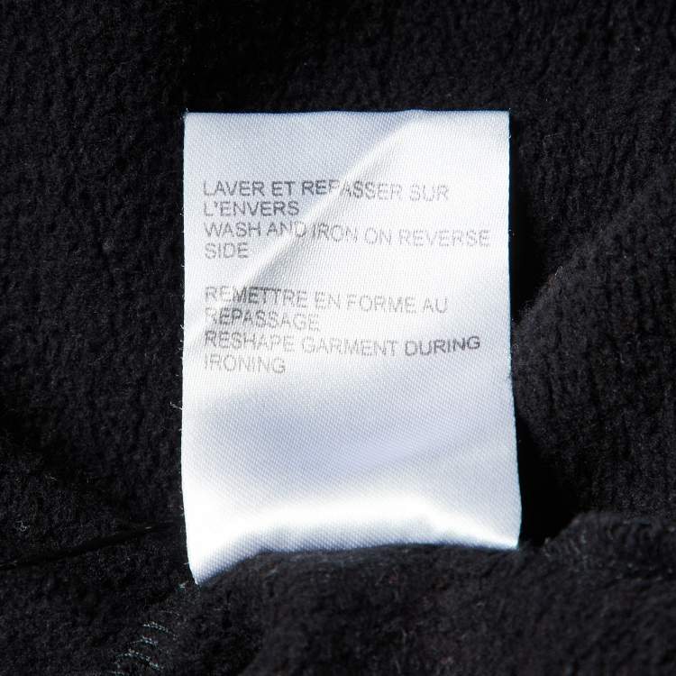 Pre Owned Givenchy Black Printed Cotton Crew Neck Sweatshirt M