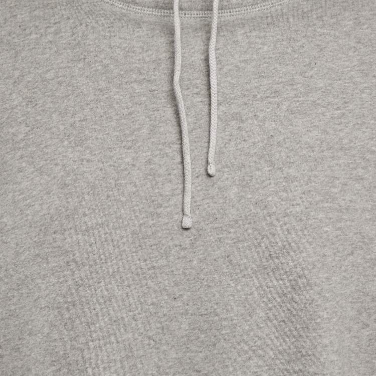 Pre Owned Givenchy Grey Cotton Knit High Neck Sweatshirt M