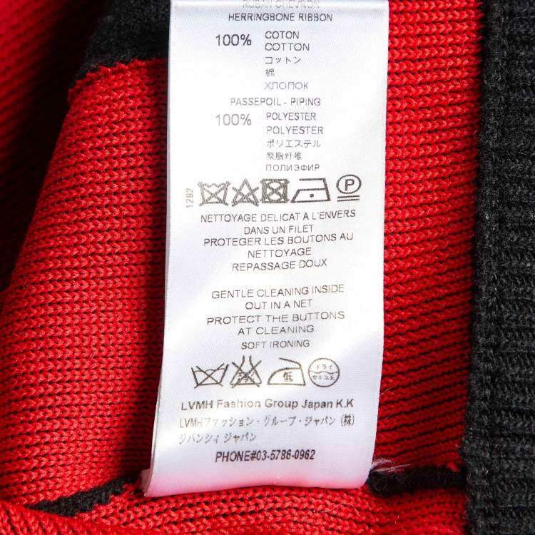 Pre Owned Givenchy Black Wool Blend Button Front Bomber Jacket L