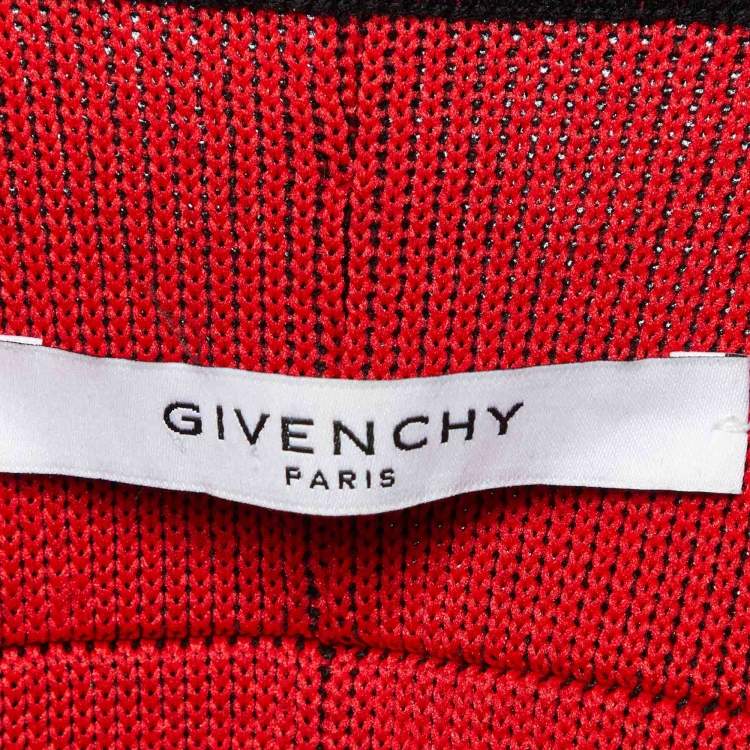 Pre Owned Givenchy Black Wool Blend Button Front Bomber Jacket L