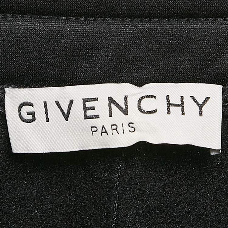 Pre Owned Givenchy Black Logo Band Jersey Shorts XL