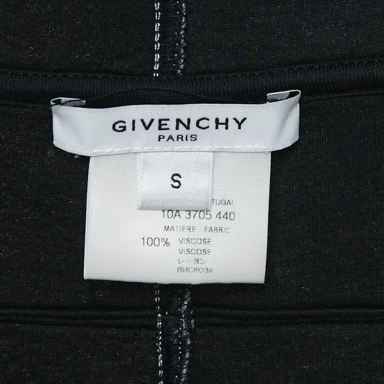 Pre Owned Givenchy Grey Neoprene Zip-Up Hoodie S