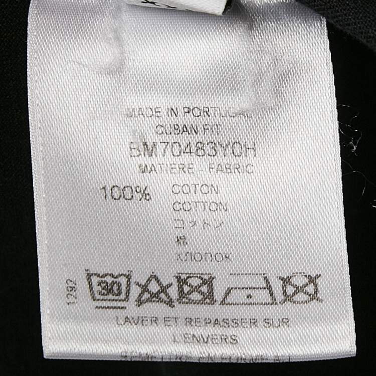 Pre Owned Givenchy Black Printed Cotton Crew Neck T-Shirt XXL