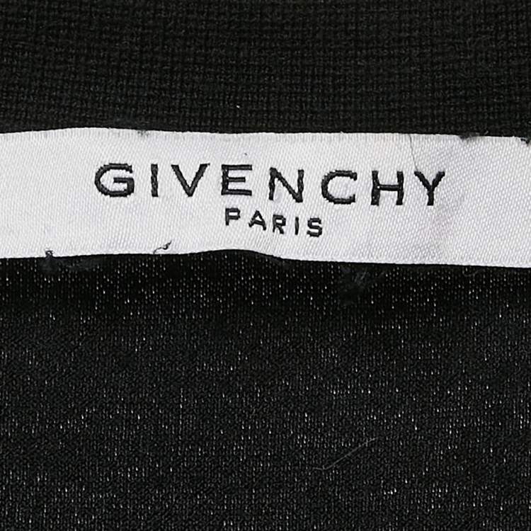 Pre Owned Givenchy Black Printed Cotton Crew Neck T-Shirt XXL