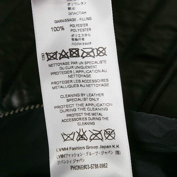 Pre Owned Givenchy Black Nylon and Leather Zip Up Hooded Jacket XL