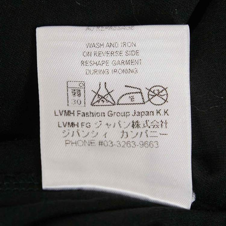 Pre Owned Givenchy Black Fire Print Jersey T-Shirt XL