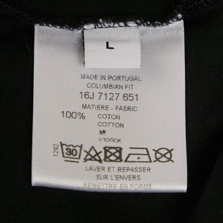 Pre Owned Givenchy Black Crucifixion Print Jersey T-Shirt L