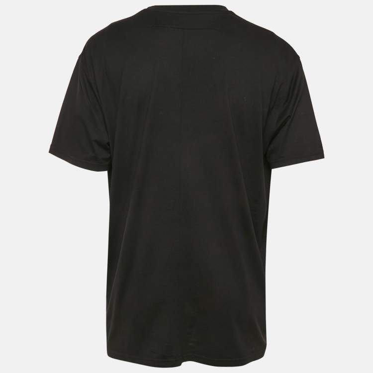 Pre Owned Givenchy Black Crucifixion Print Jersey T-Shirt L