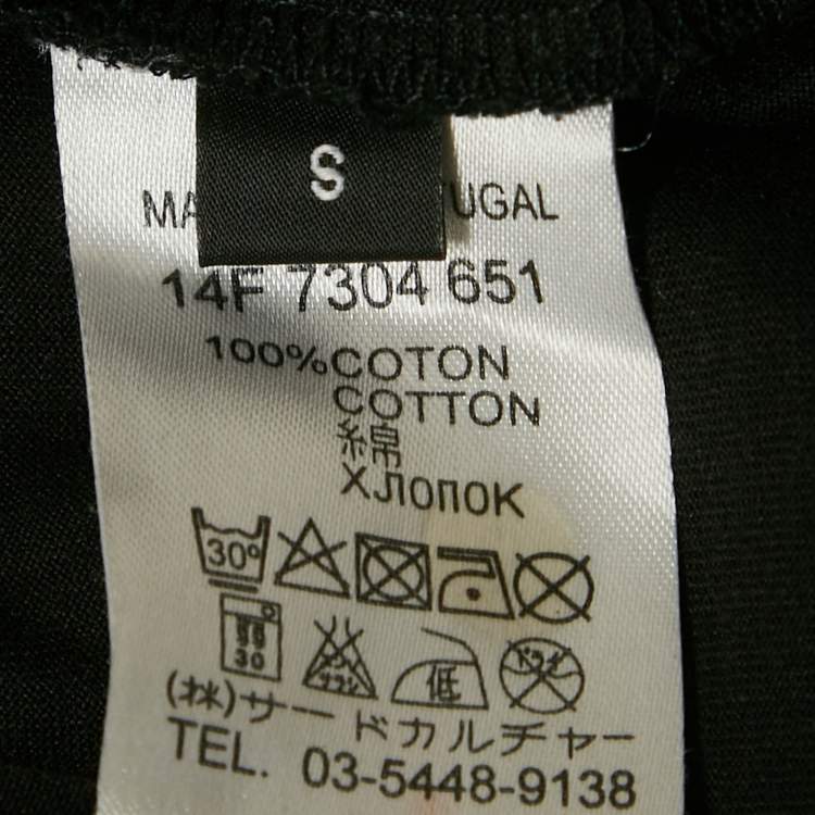 Pre Owned Givenchy Black Printed Jersey Crewneck T-Shirt S