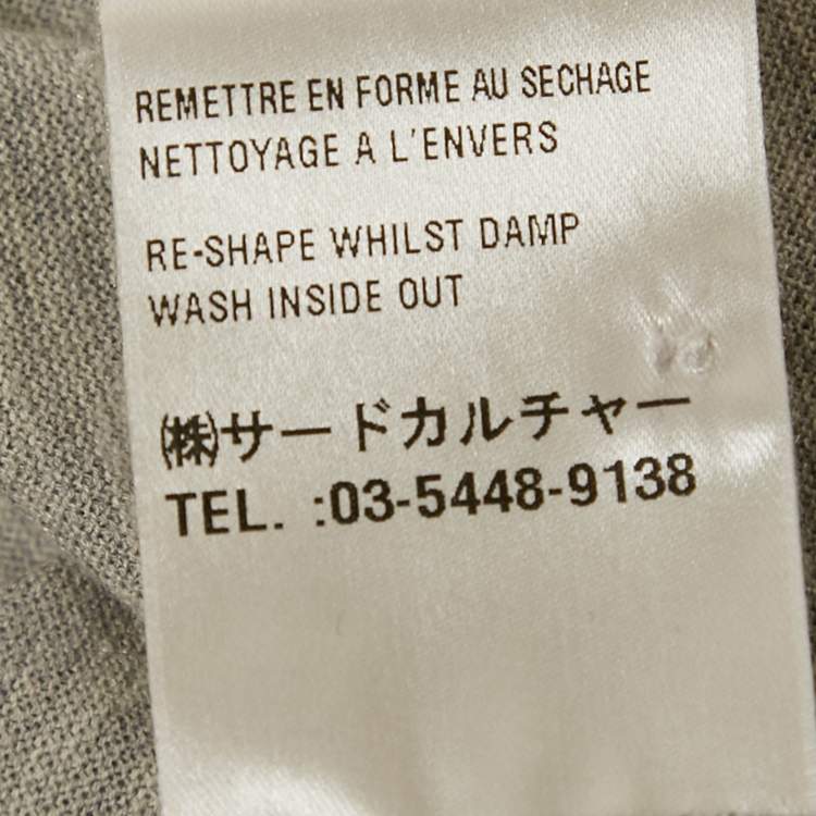 Pre Owned Givenchy Grey Cotton Pique Polo T-Shirt L