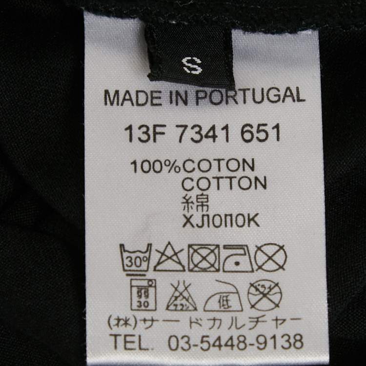 مملوكة مسبقًا Givenchy Black Printed Jersey Crewneck T-Shirt S