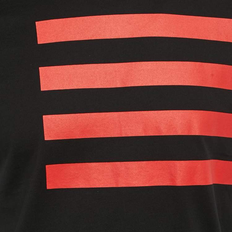 مملوكة مسبقًا Givenchy Black Printed Jersey Crewneck T-Shirt S