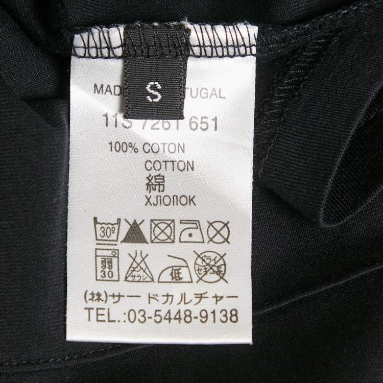 Pre Owned Givenchy Black Stars Print Jersey Crew Neck T-Shirt S