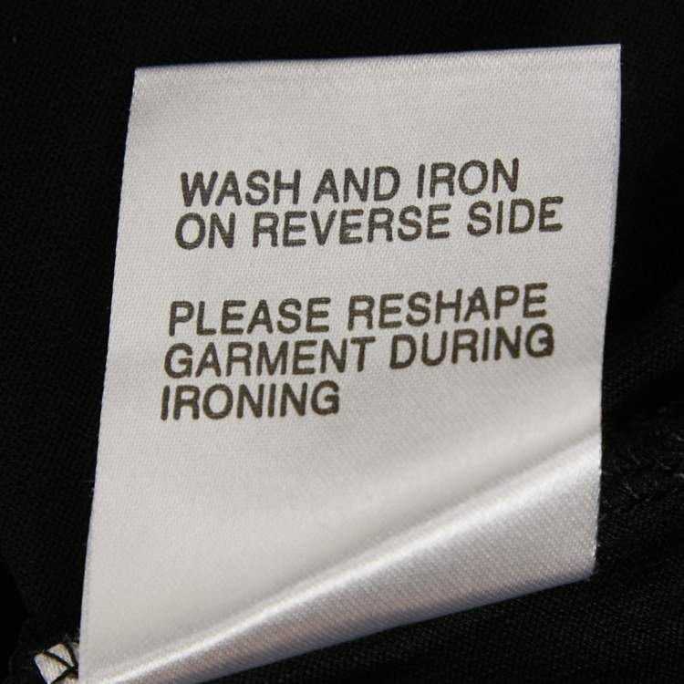 Pre Owned Givenchy Black Cross Print Jersey Crewneck T-Shirt S