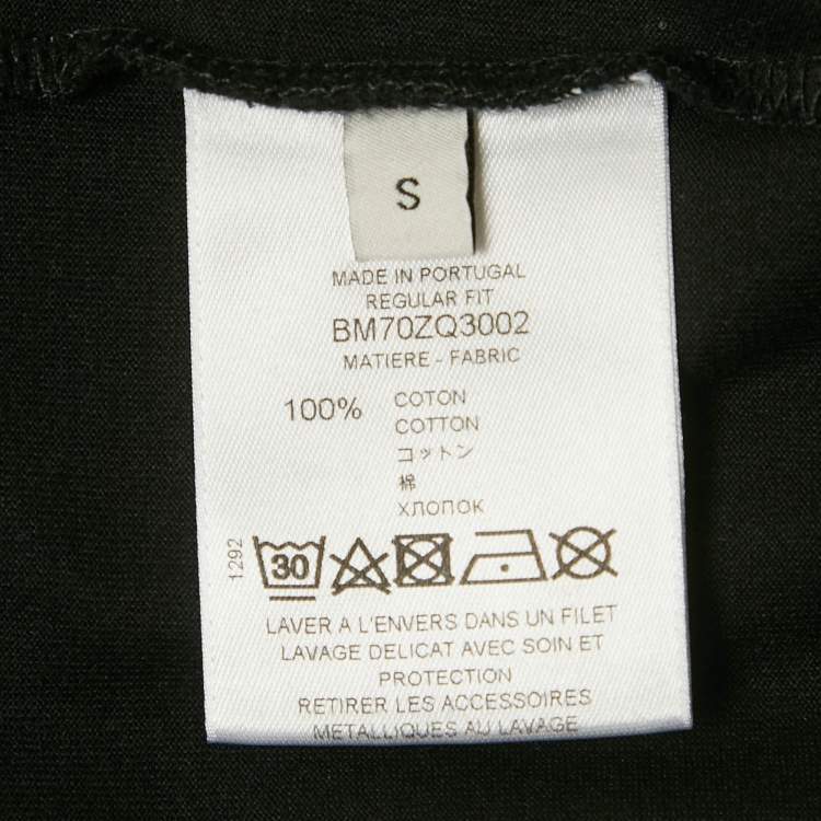 Pre Owned Givenchy Black Logo Print Jersey Loose Fit T-Shirt S