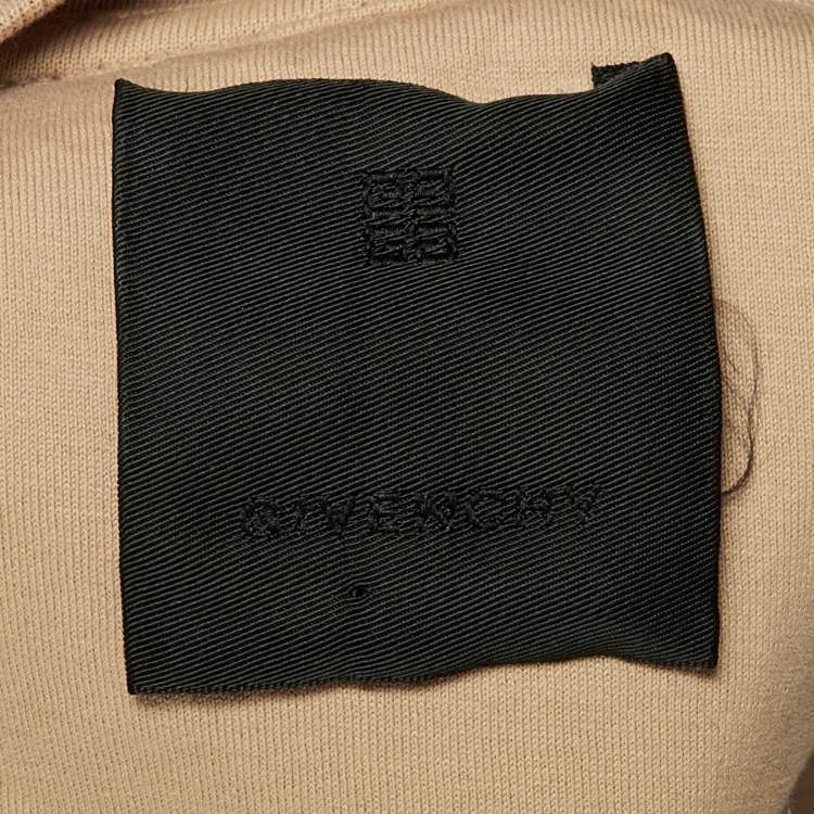 Pre Owned Givenchy Beige Embroidered Jersey Crew Neck T-Shirt XS