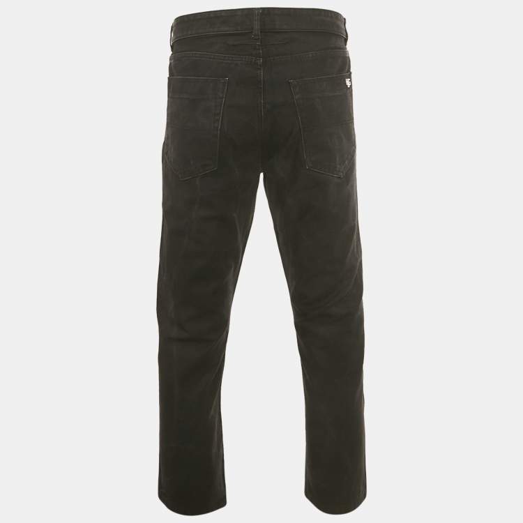 مملوكة مسبقًا Givenchy Black Printed Denim Jeans XXL/Waist 38"
