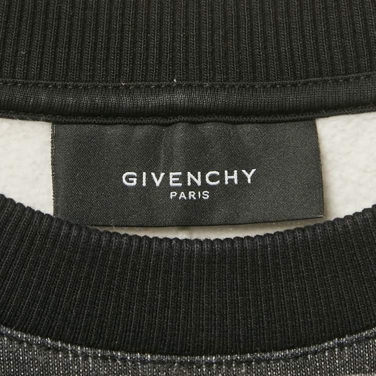 مملوكة مسبقًا Givenchy Stars Print Cotton Crewneck Sweatshirt M