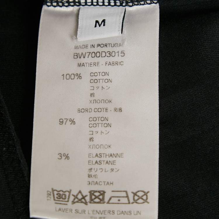 Pre Owned Givenchy Black Logo Print Jersey Distressed T-Shirt M