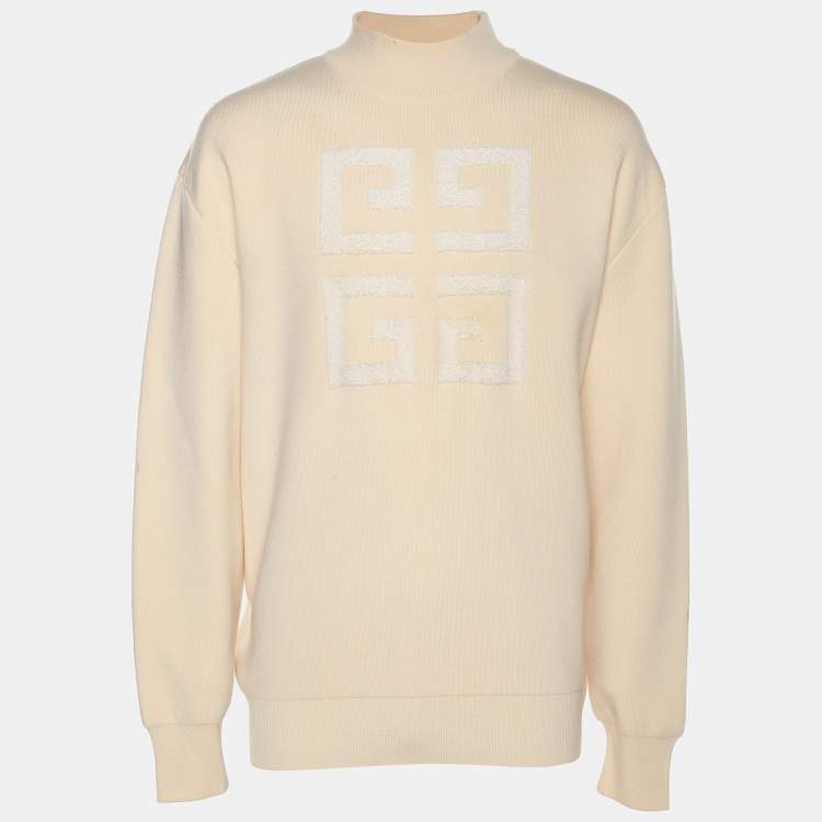 مملوكة مسبقًا Givenchy Light Beige Wool Blend Sweater L