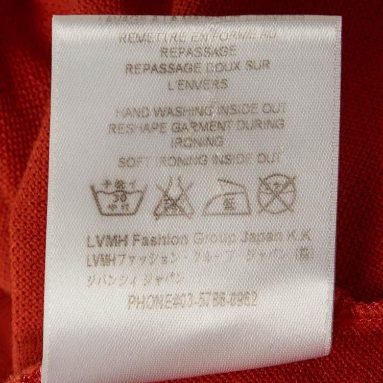 Pre Owned Givenchy Brown Logo Patch Pique Polo T-Shirt L