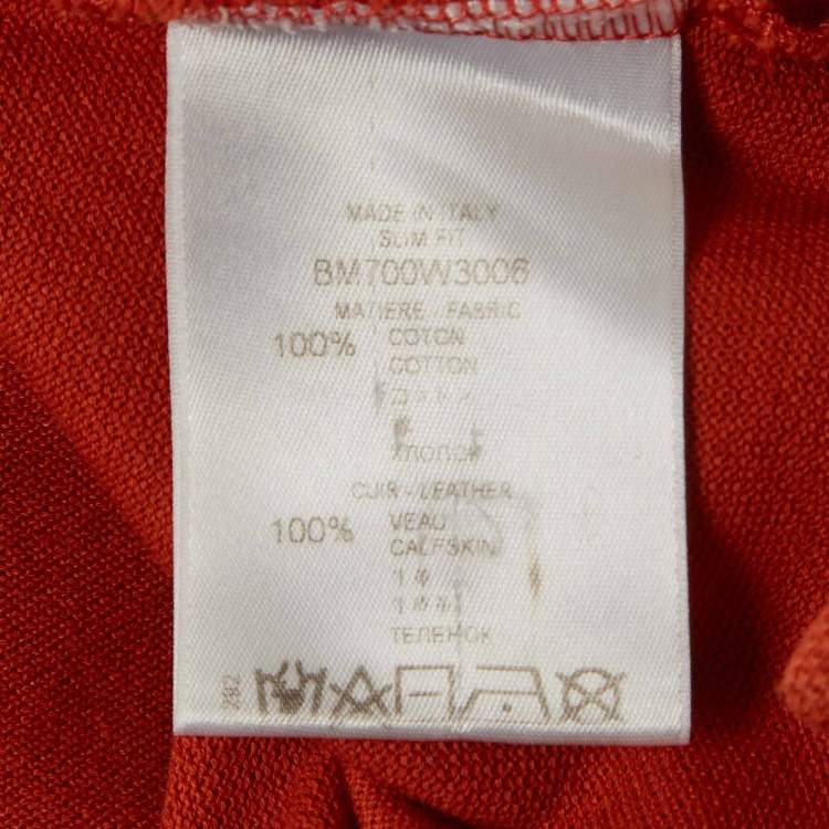 Pre Owned Givenchy Brown Logo Patch Pique Polo T-Shirt L