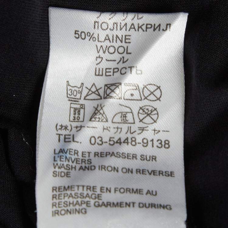 Pre Owned Givenchy Black Jersey Star Motif Embroidered T-Shirt XL