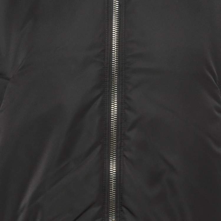 Pre Owned Givenchy Black Tattoo Print Reversible Bomber Jacket M