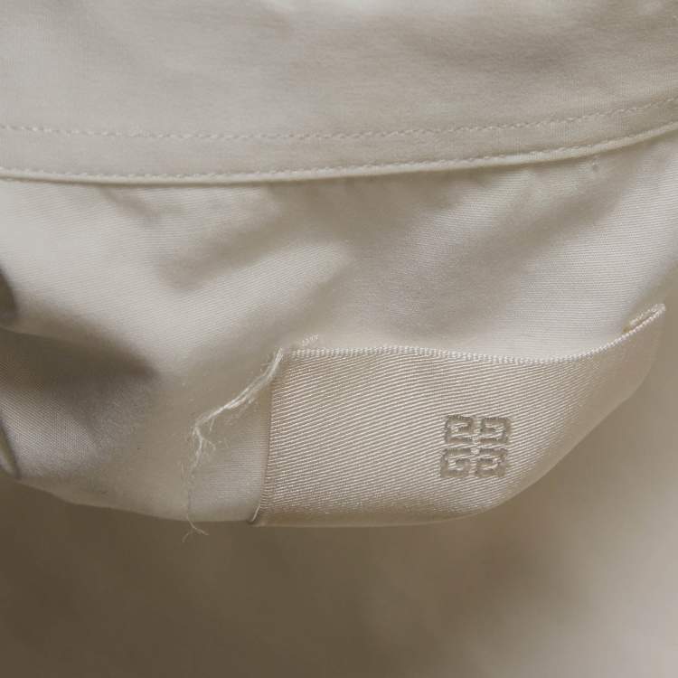 Pre Owned Givenchy White Cotton Long Sleeve Shirt XXL 