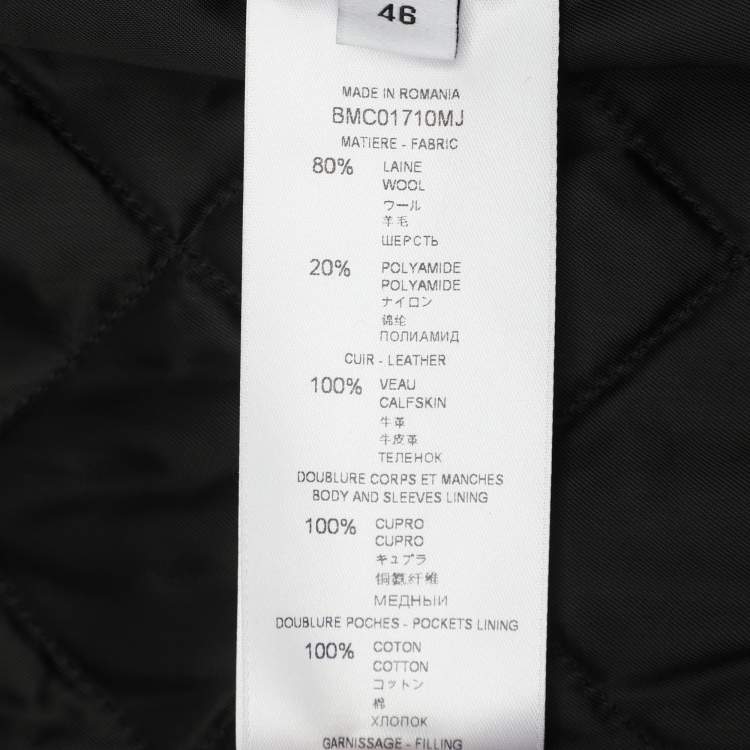 Pre Owned Givenchy Black Wool Blend Double Breasted Pea Coat S