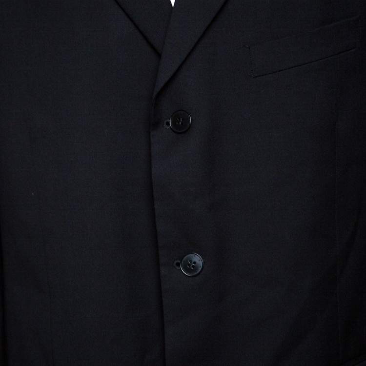 Pre Owned Givenchy Black Wool Tailored Blazer XXL