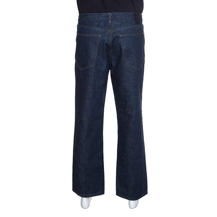 Pre Owned Givenchy Indigo Denim Straight Fit Jeans XL