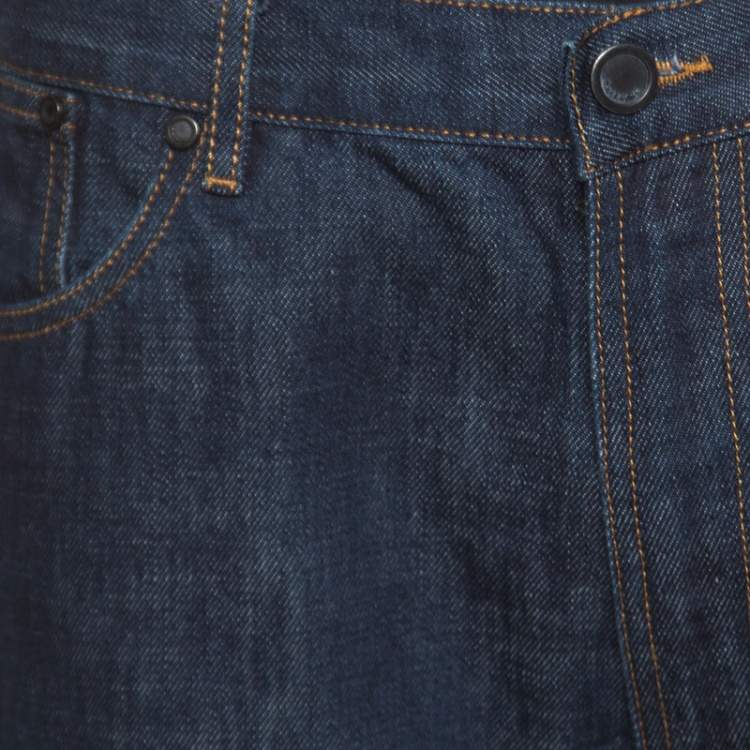 Pre Owned Givenchy Indigo Denim Straight Fit Jeans XL