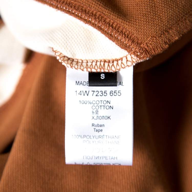 Pre Owned Givenchy Colorblock Basketball Pattern Honeycomb Knit Polo T-Shirt S
