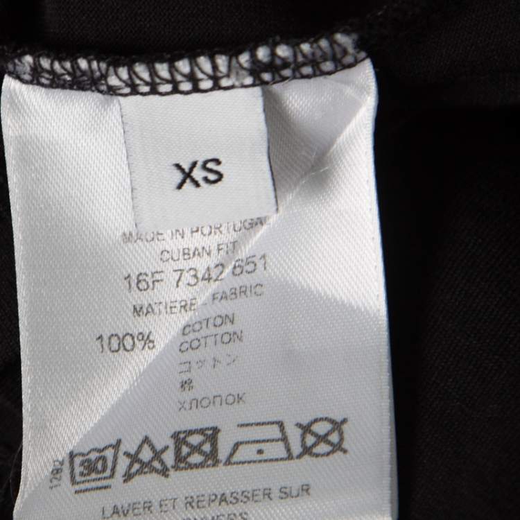 Pre Owned Givenchy Black Cotton Power Of Love T-Shirt XS