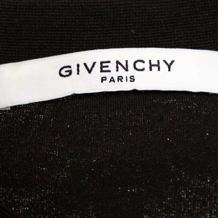 Pre Owned Givenchy Black Butterfly Print Cotton Crew Neck T-Shirt S