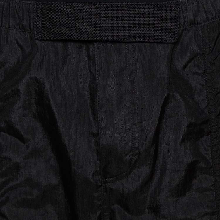 Pre Owned Givenchy Two Tone Logo Print Synthetic Track Pants M
