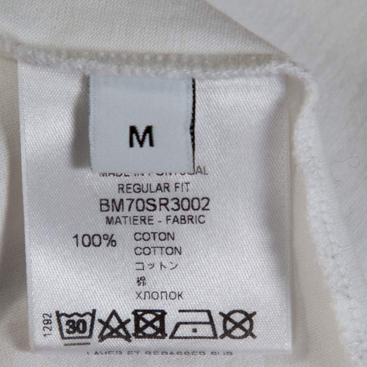 Pre Owned Givenchy White Cotton Rare Print Regular Fit T-Shirt M
