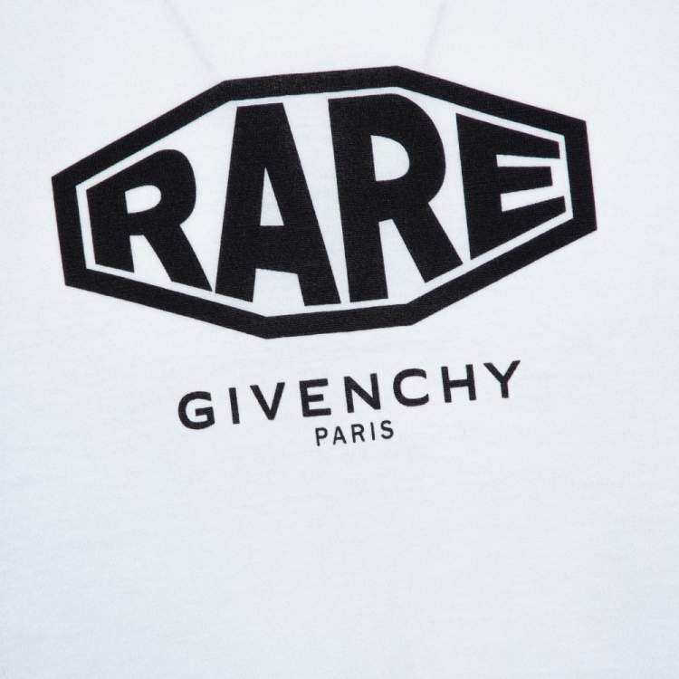 Pre Owned Givenchy White Cotton Rare Print Regular Fit T-Shirt M