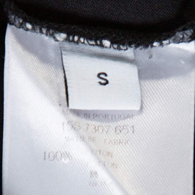 Pre Owned Givenchy Black Cotton Graphic Print Crew Neck T-Shirt S