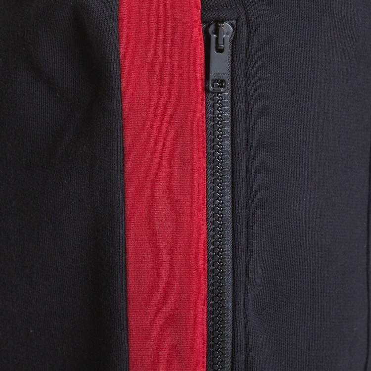 Pre Owned Givenchy Black Cotton Contrast Stripe Drawstring Waist Shorts XS