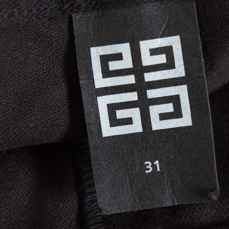 Pre Owned Givenchy Black Denim Straight Leg Jeans M