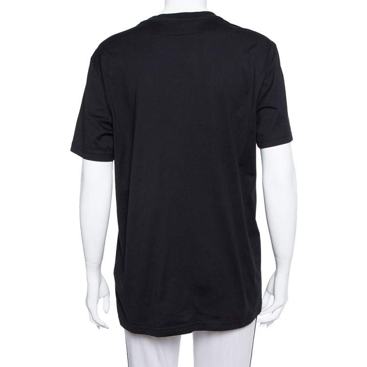 Pre Owned Givenchy Black Cotton Devil Print Crewneck T-Shirt L