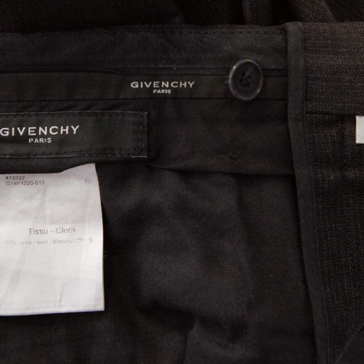 Pre Owned Givenchy Dark Grey Wool Suit L
