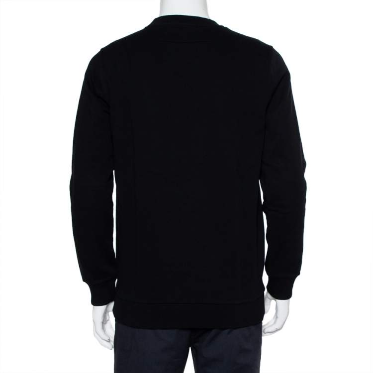 Pre Owned Givenchy Black Cotton Monkey Brothers Graphic Printed Crewneck Sweatshirt S