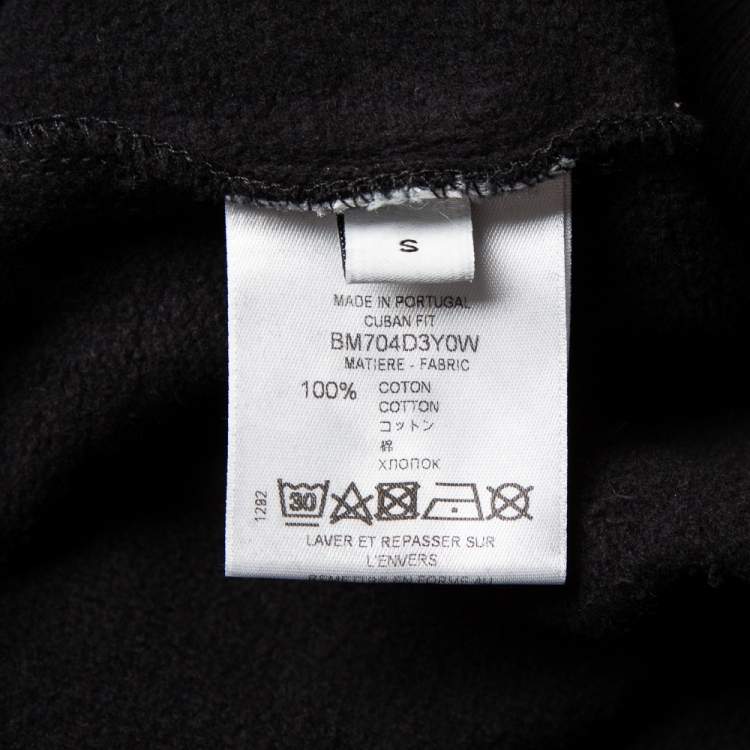 Pre Owned Givenchy Black Cotton Monkey Brothers Graphic Printed Crewneck Sweatshirt S
