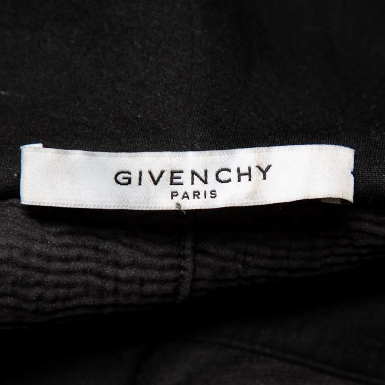 Pre Owned Givenchy Black Cotton Distressed Hoodie XXL